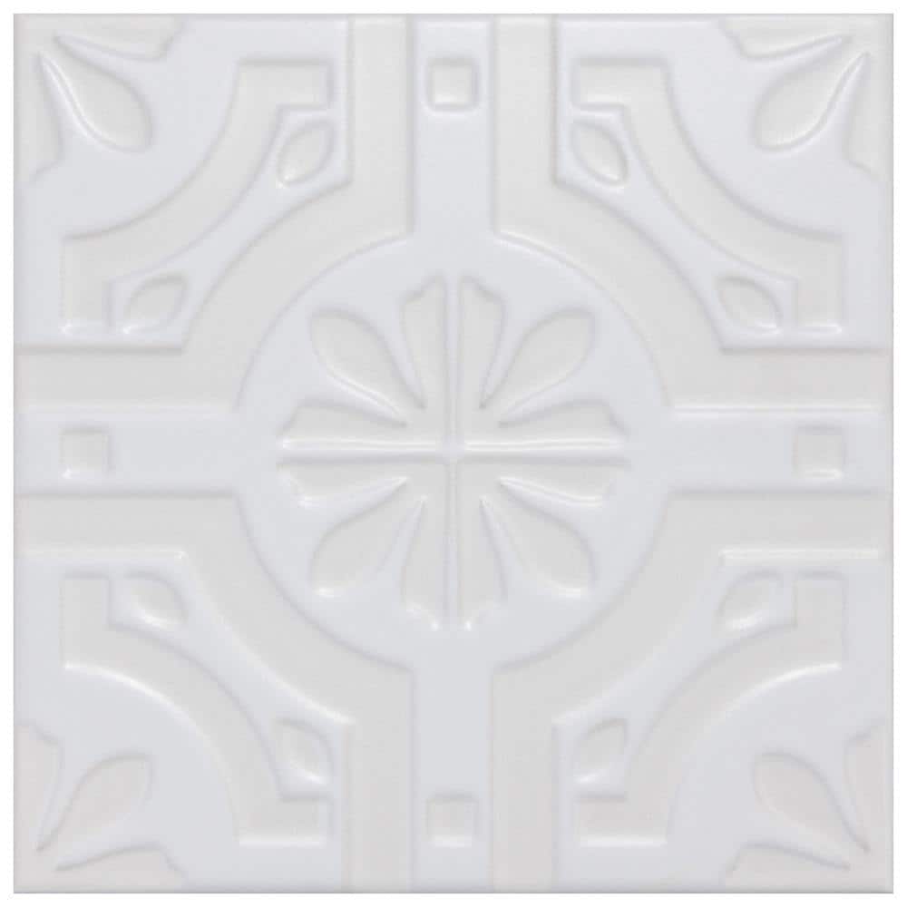 Triplex Real White 7-3/4 in. x 7-3/4 in. Ceramic Wall Take Home Tile Sample price history on PriceWatchPro