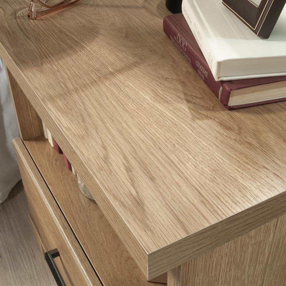 Timber Oak 1-Drawer Nightstand with Open Shelf
