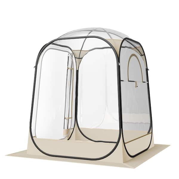 Pop up Sports Tent, 50 x 50 in. Tent for 1 Person, with Floor Mat & Top Cover, Garden Igloo Dome Tents Camping Shelter
