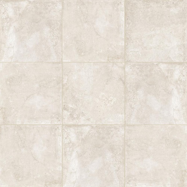 Sorena Cream 24 in. x 24 in. Matte Porcelain Marble Look Floor and Wall Tile (16 sq. ft./Case)