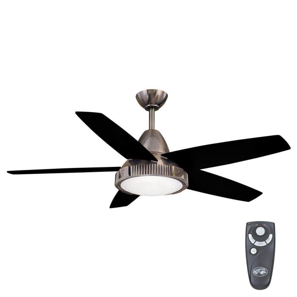 UPC 792145351603 product image for Hampton Bay Thorton 52 in. Indoor Gunmetal Ceiling Fan with Light Kit and Remote | upcitemdb.com