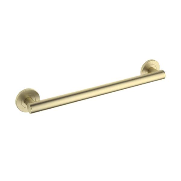 18 in. Concealed Screw Grab/Assist Bar Shower/Toilet Grab Bar for Handicapped or Elderly in Brushed Gold