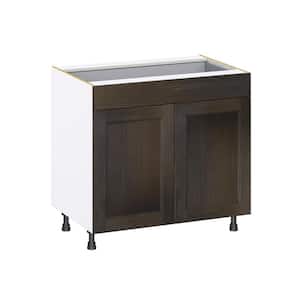 Lincoln Chestnut Solid Wood Assembled Base Kitchen Cabinet with a Drawer (36 in. W x 34.5 in. H x 24 in. D)