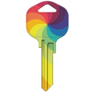 KW1-KL017 Keyblank Rainbow