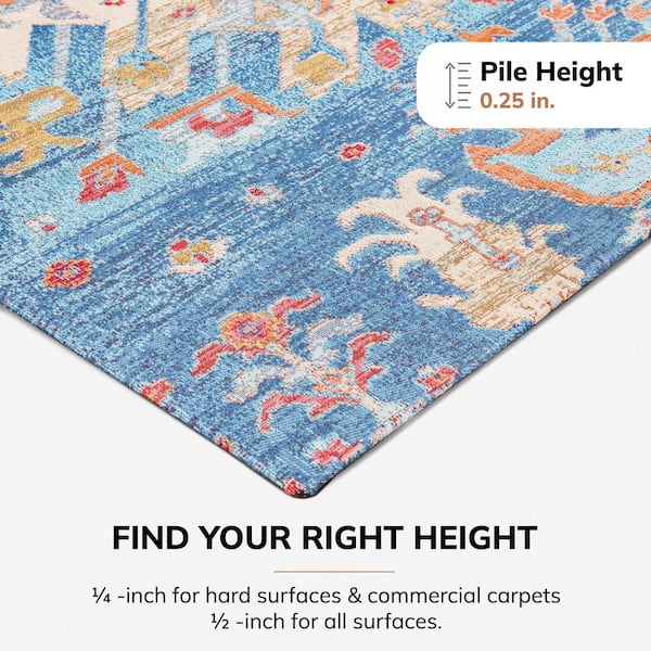 Las Cruces Multi-Colored 48 in. x 36 in. Polyester Chair Mat