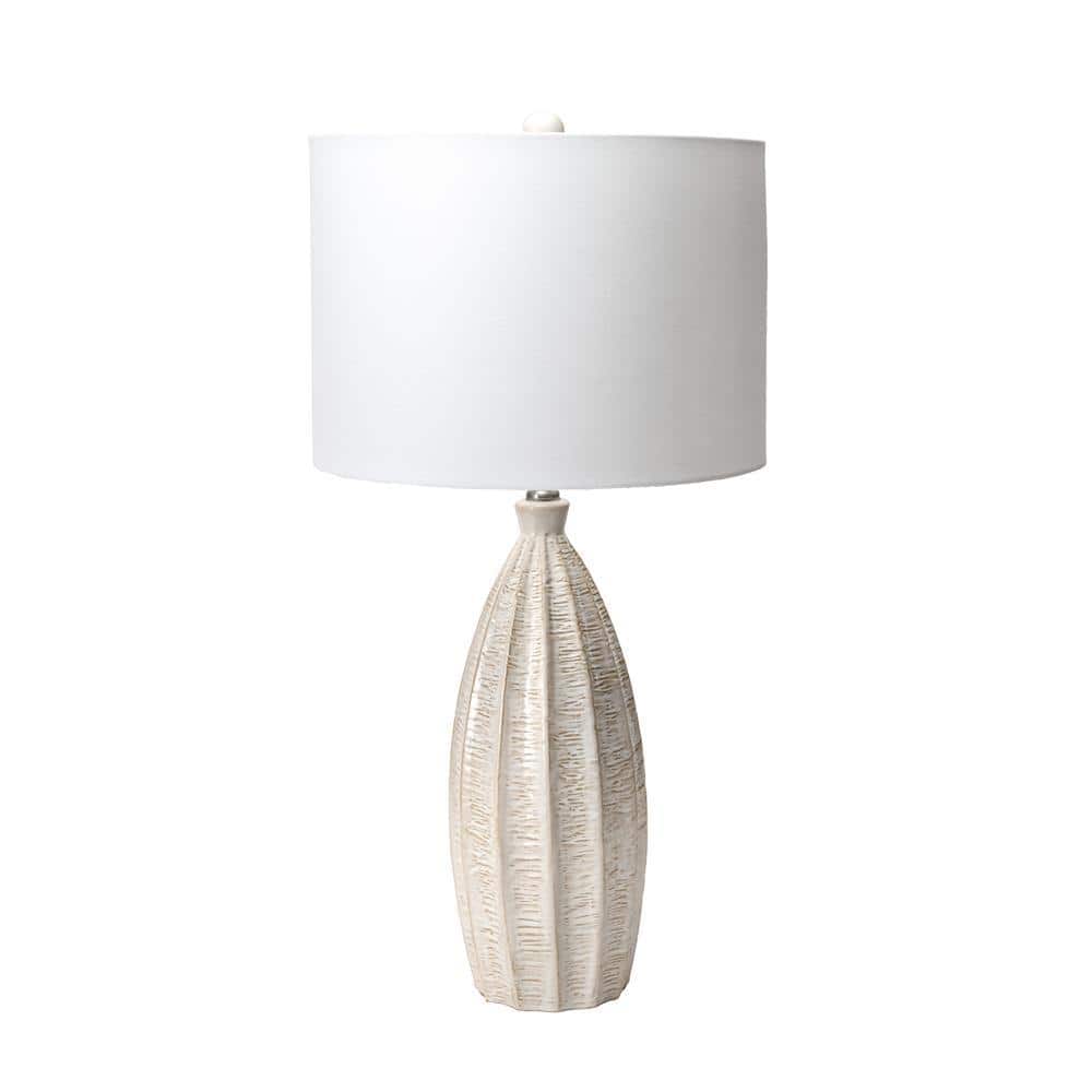 nuLOOM Hilo 27 in. Beige Contemporary Table Lamp with Shade NPT56AA The Home Depot