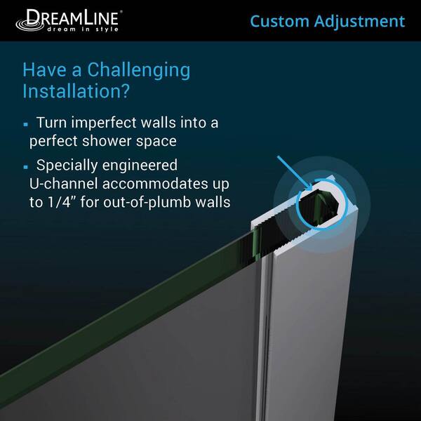 Prism 40-1/8 in. x 40-1/8 in. x 72 in. Semi-Frameless Neo-Angle Pivot Shower Enclosure in Brushed Nickel Prism 40-1/8 in. x 40-1/8 in. x 72 in. Semi-Frameless Neo-Angle Pivot Shower Enclosure in Brushed Nickel