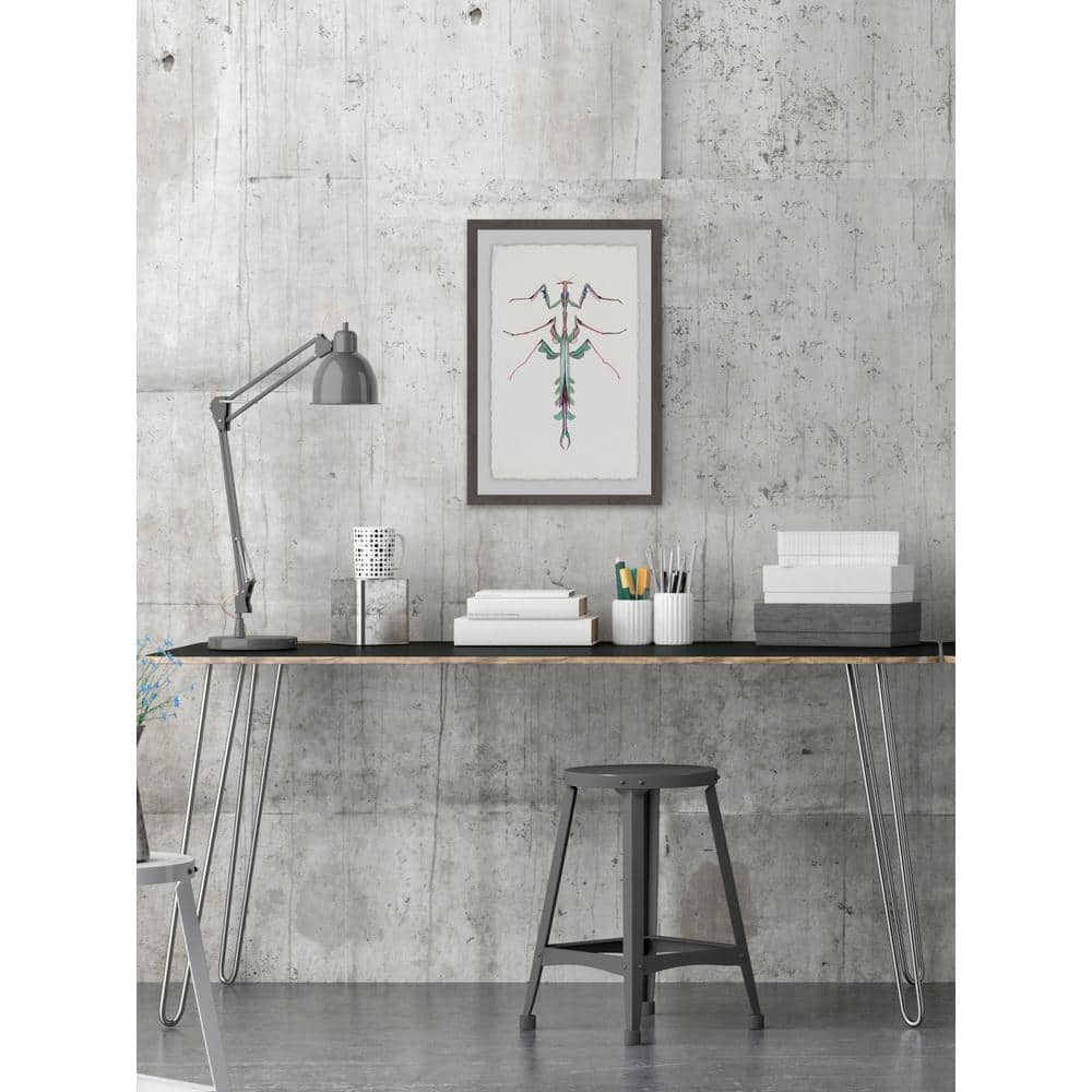 30 in. H x 20 in. W Leafy Bug by Marmont Hill Framed Printed Wall Art