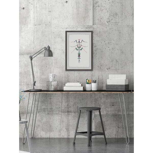 Unbranded 30 in. H x 20 in. W "Leafy Bug" by Marmont Hill Framed Printed Wall Art