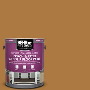 1 gal. #M250-7 Blonde Wood Textured Low-Lustre Enamel Interior/Exterior Porch and Patio Anti-Slip Floor Paint