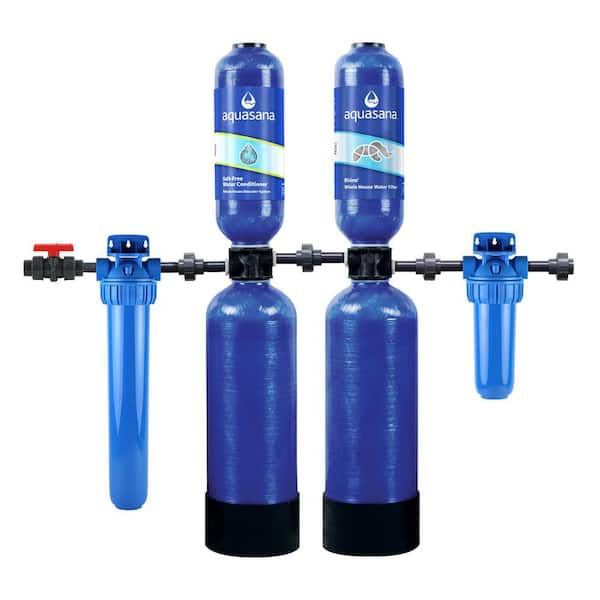 Aquasana Rhino Series 5-Stage 600,000 Gal. Whole House Water Filtration System with Whole House Salt-Free Water Conditioner