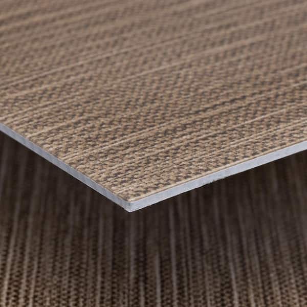 Lucida USA (Sample) FabCore Copper Knit Copper Patterned Look 28-mil Waterproof Glue Down Vinyl Tile