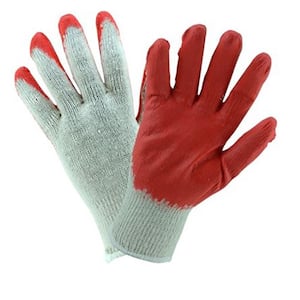 Economy Latex Coated Large Knit Gloves (6-Pack)