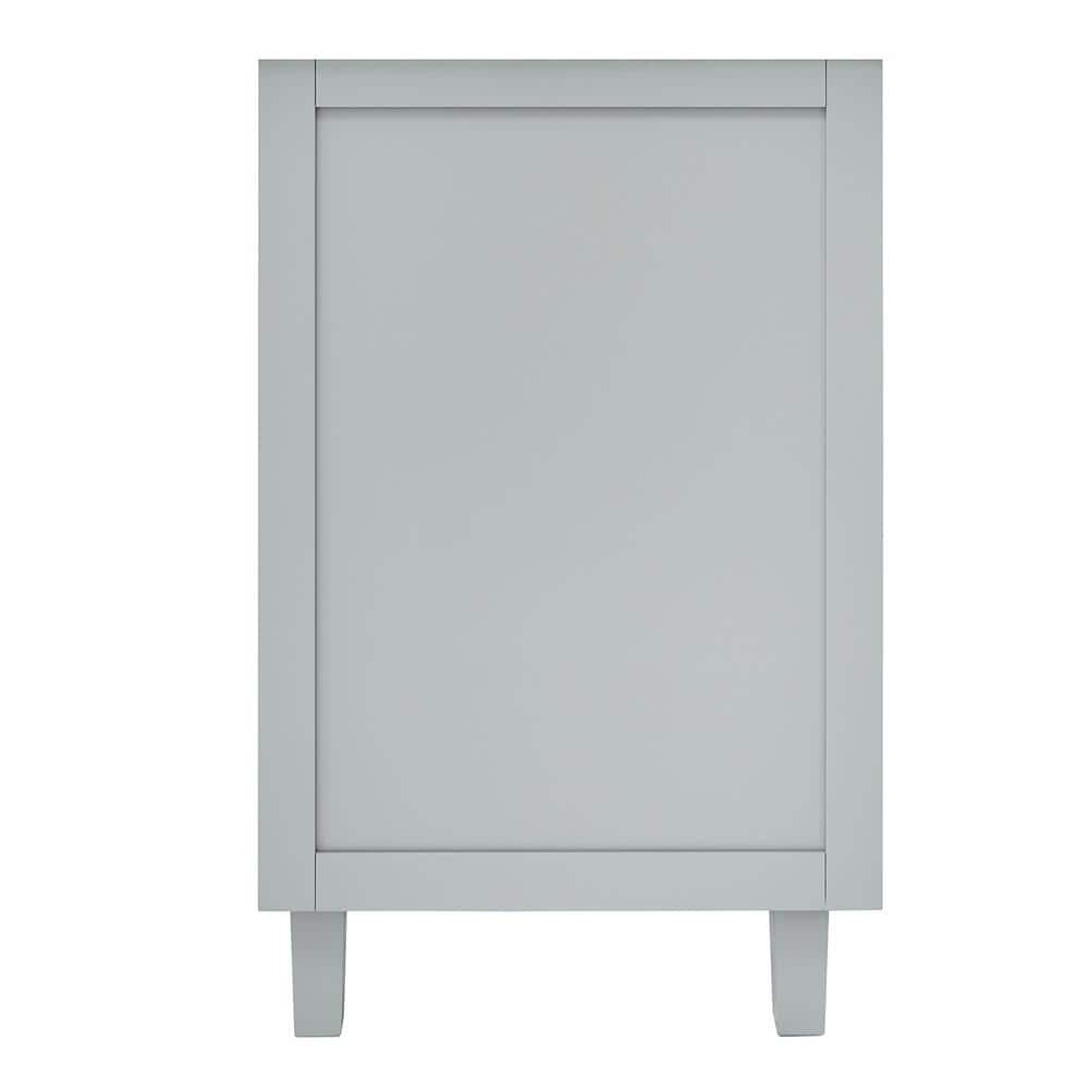 Monroe 42" Light Gray Wood Freestanding Vanity Cabinet