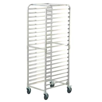 ANGELES HOME Aluminum 10 Sheet Bun and Sheet Pan Rack with Rolling Casters  M44-8KC420 - The Home Depot