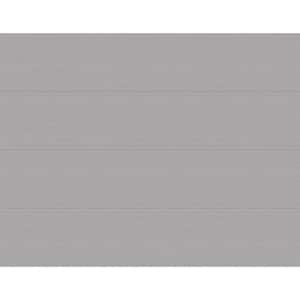 Modern Steel  9 ft x 7 ft Insulated 18.4 R-Value Matte Lustra Silver Garage Door without Windows