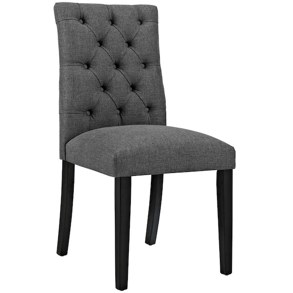 MODWAY Duchess Gray Fabric Dining Chair