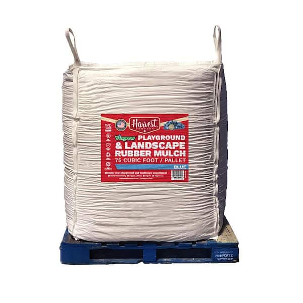 Viagrow 2000 lb. /75 cu. ft. /2.77 cu. yd. Playground and Landscape Blue Rubber Mulch (1-Tote)