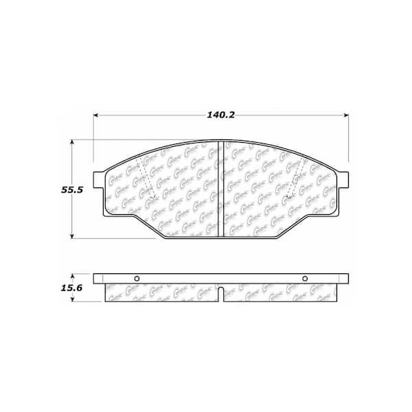Centric Parts Disc Brake Pad Set 1985 Toyota Pickup 2.4L