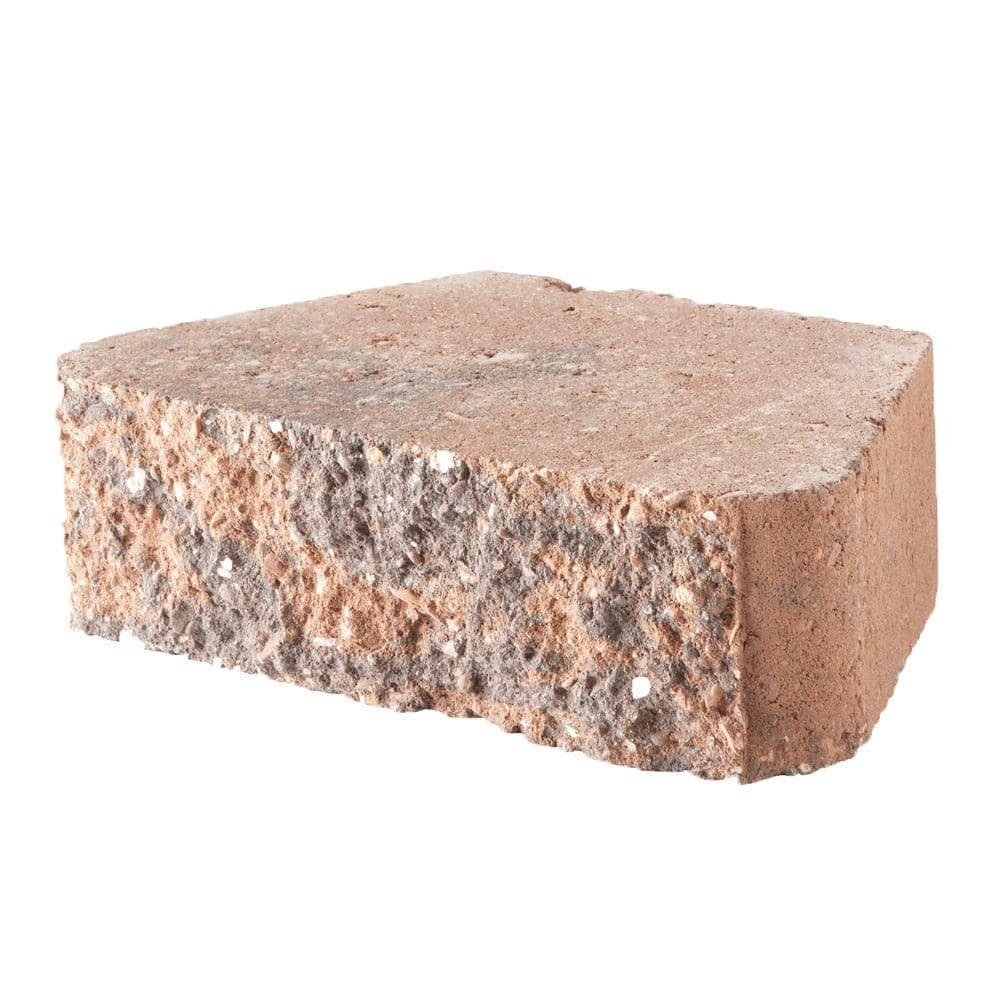 Pavestone 3 in. H x 10 in. W x 5.87 in. L Antique Terra Cotta Concrete Retaining Wall Block (280-Piece/58.4 sq. ft./Pallet), Antique Terracotta -  80716