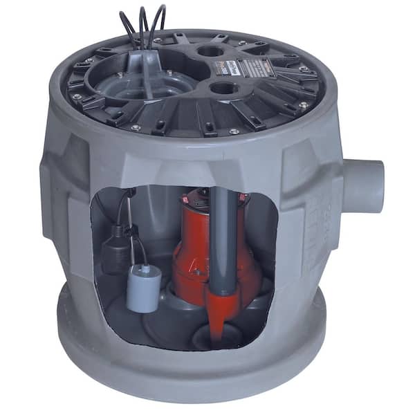 Pro380-Series 1 HP Sewage Pump Package with 10 ft. Cord and Electronic Switch