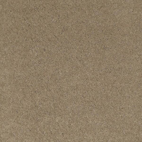 SoftSpring Carpet Sample - Miraculous I - Color Taupetone Texture 8 in. x 8 in.