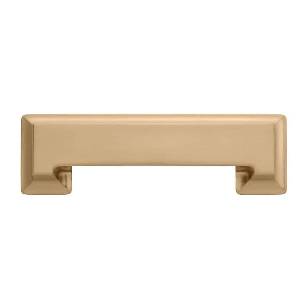 Studio Collection 3 in. and 3-3/4 in. (76mm and 96mm) Center to Center Champagne Bronze Cup Cabinet Pull (5 Pack) price history on PriceWatchPro