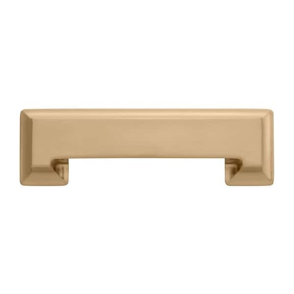 Studio Collection 3 in. and 3-3/4 in. (76mm and 96mm) Center to Center Champagne Bronze Cup Cabinet Pull (5 Pack)