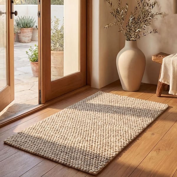 Natura Beige Doormat 3 ft. x 5 ft. Gradient Area Rug