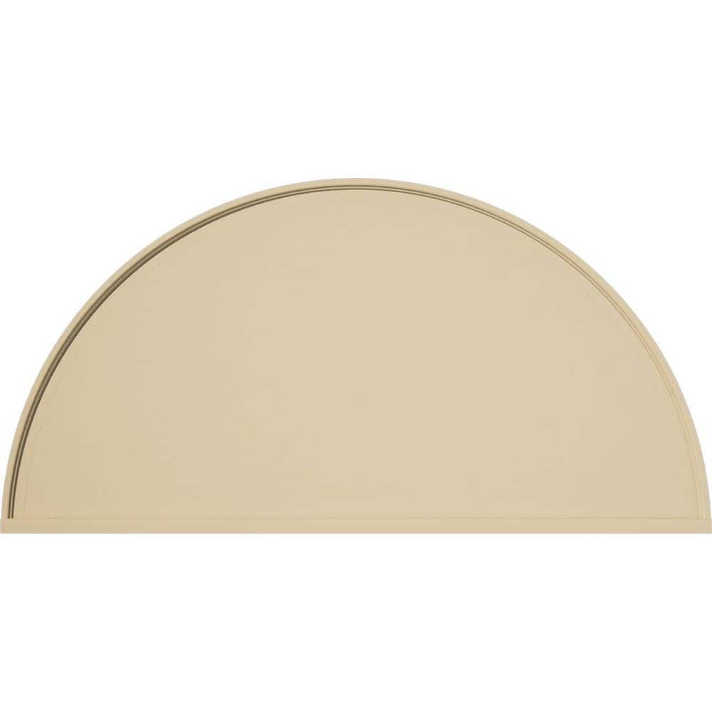 Pedss Ekena Millwork 50-in. W x 25-in. H x 2-in. P Half Round Smooth ...