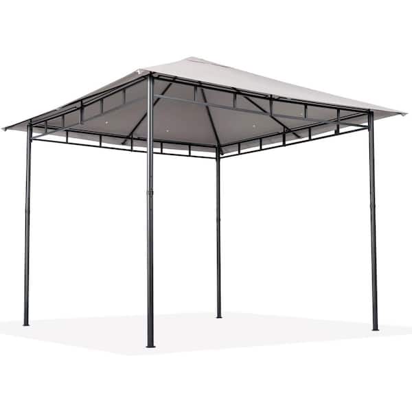 OUPES 10 ft. x 10 ft. Beige Outdoor Patio Gazebo Waterproof Canopy Tent with Soft Top