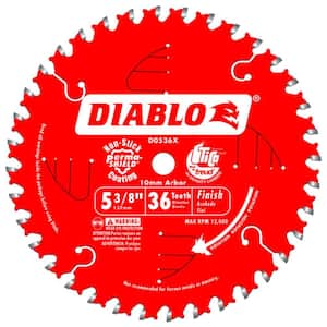5-3/8 in. x 36-Tooth x 10 mm Arbor Finish Circular Saw Blade