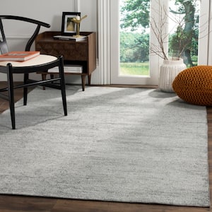 Stone Wash Blue 8 ft. x 10 ft. Solid Area Rug