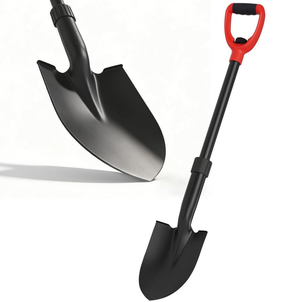 33 in. Fiberglass Handle Forged Steel Blade Garden Shovel Ergonomic D-Grip for Digging, Camping, Edging price history on PriceWatchPro