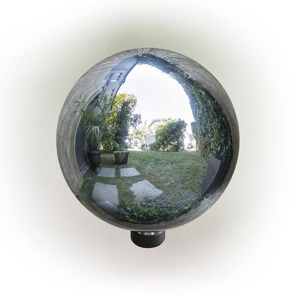 Gazing Ball Glass Mosaic Reflective Design 9 Inch Gazing Balls for Gardens Yard Blue Ball Indoor Outdoor Decor 