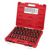 SHOCKWAVE 1/2 in. Drive SAE and Metric 6 Point Impact Socket Set (29-Piece)