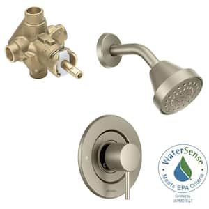Align Single-Handle 1-Spray Shower Faucet in Brushed Nickel (Valve Included)