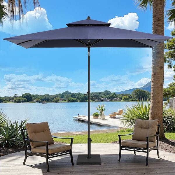 5-foot patio umbrella tilt ABCCANOPY 7.5ft Scalloped Umbrella, Outdoor Table with and Crank, Fiberglass Ribs Deck Umbrella for Patio, Pool, Garden, Picnic (Orange) : Patio, Lawn & Garden so you can start relaxing in no time Amazon.com : BLUU 9 FT