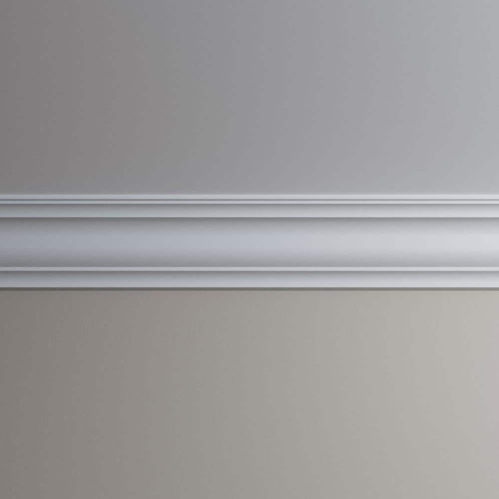96" Gray Polyurethane Crown Moulding
