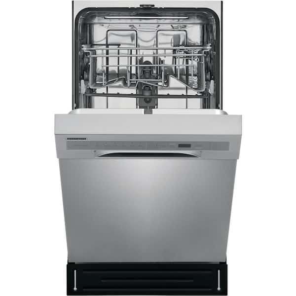 Frigidaire 18 In. in. Front Control Built-In Tall Tub Dishwasher in  Stainless Steel with 6-Cycles, 52 dBA FFBD1831US - The Home Depot