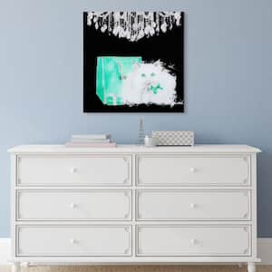 20 in. x 20 in. "Snowball" by Jodi Pedri Frameless Free Floating Tempered Glass Panel Graphic Wall Art