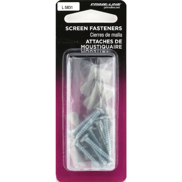 Prime-Line 7/16 in. Gray Plastic Screen Clip Flush (8-pack) L 5831