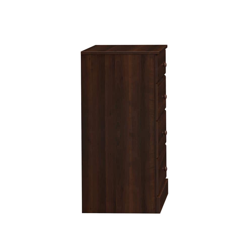 Astrid Espresso 4-Drawer Vertical Wood Dresser