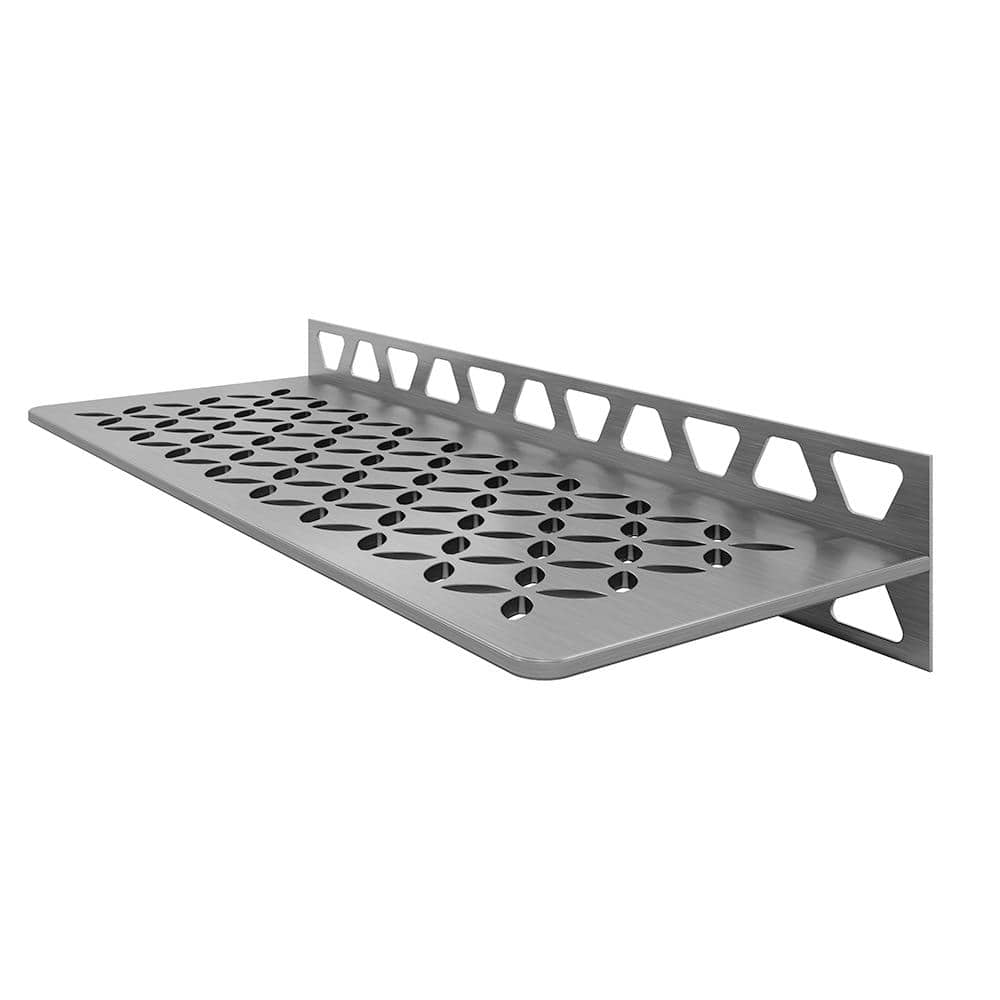 Polished Stainless Steel Bathroom Wall Shelf, Durable Design