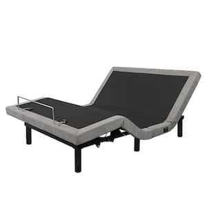 53.4 in. W Full Adjustable Bed Frame, Adjustable Massage Bed Frame with Wireless Remote