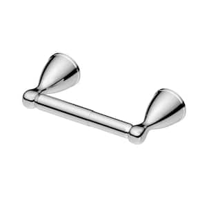 Alima Traditional Wall Mounted Spring Double Post Toilet Paper Holder in Chrome Finish
