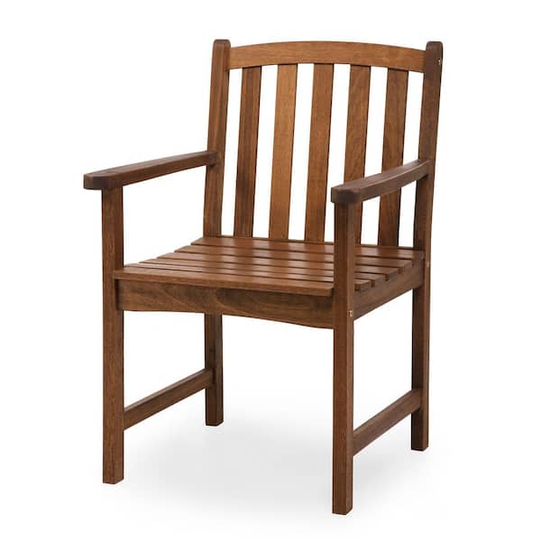 Lancaster Natural Wood Dining Chair with Arms