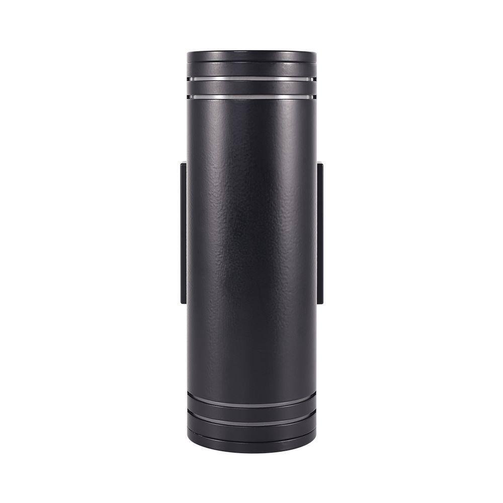 Black Aluminum Cylinder Up/Down LED Wall Light