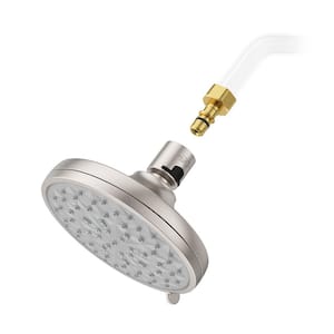 HydroFuse 6 Spray Patterns with 1.75 GPM 5.375 in. Wall Mount Full Spray Fixed Shower Head in Brushed Nickel