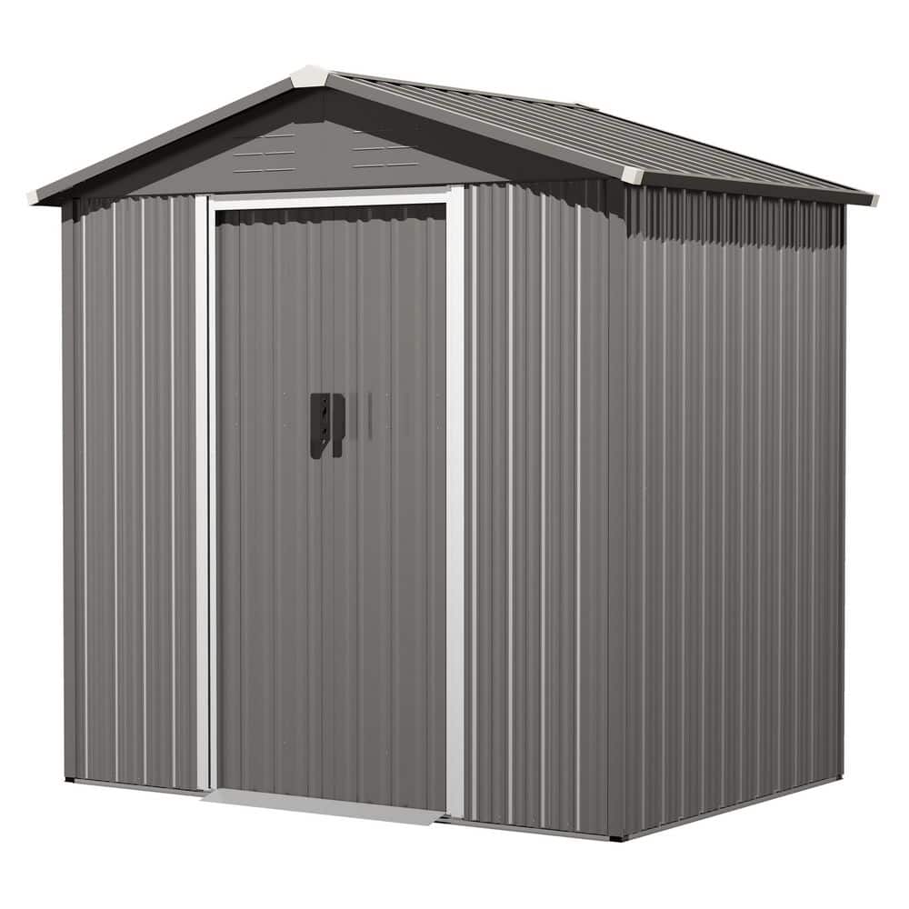 Nuu Garden 6 ft. x 4 ft. Metal Outdoor Backyard Garden Storage